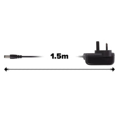 Maplin UK Switching Power Supply 12V DC 1 Amp 12W 2.1 x 5.5 x 12mm Plug - 1.5m Cable