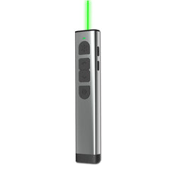 Doosl Dsit038 2.4GHz Wireless Presenter PowerPoint Clicker Representation Remote Control Green Laser Pointer, Control Distance: 100m, Green Laser