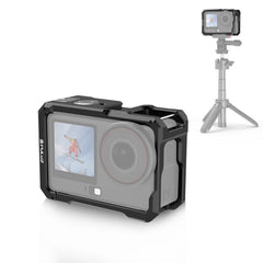 For DJI Osmo Action 6 PULUZ Metal Cage Frame with Cold Shoe, Metal Cage