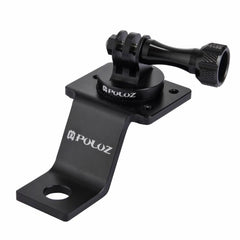PULUZ Aluminum Alloy Motorcycle Fixed Holder Mount with Tripod Adapter & Screw for GoPro, Insta360, DJI and Other Action Cameras, Fixed Mount 2 (Black), Fixed Mount 2 (Silver), Fixed Mount 2 (Red), Fixed Mount 2 (Blue), Fixed Mount 2 (Gold)