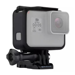 PULUZ ABS Plastic Housing Shell Frame Mount Protective Case Cage with Pedestal and Long Screw for GoPro HERO(2018) /7 Black /6 /5, For GoPro HERO6 /5