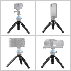 PULUZ Simple Mini ABS Desktop Tripod Mount with 1/4 inch Screw for DSLR & Digital Cameras, Working Height: 9cm, ABS Tripod