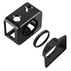 PULUZ for Sony RX0 Aluminum Alloy Protective Cage + 37mm UV Filter Lens + Lens Sunshade with Screws and Screwdrivers, Cage Black, Cage Gold, Cage Blue, Cage Red, Cage Silver