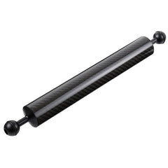 PULUZ 14.56 inch 37cm Length 40mm Diameter Dual Balls Carbon Fiber Floating Arm, Ball Diameter: 25mm, Buoyancy: 300g, 14 inch 300g Buoyancy