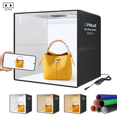 PULUZ 50cm Folding Portable Ring Light PD30W Quick Charge USB Photo Lighting Studio Shooting Tent Box with 6 x Dual-Side Backdrops, Size: 50cm x 50cm x 50cm