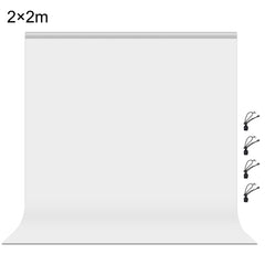 PULUZ 2m x 2m Photography Background Thickness Photo Studio Background Cloth Backdrop, 2m x 2m, 2 x 2m