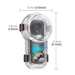 For Insta360 X5 PULUZ Quick Release 60m Waterproof Sealed Diving Case, Quick Release Diving Case