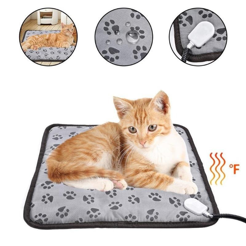 Pet Heating Pad for Dogs & Cats – Waterproof Heated Mat | Chew-Resistant Winter Warmer