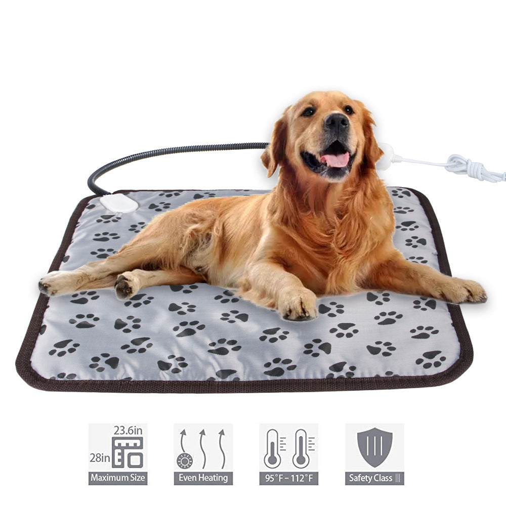 Pet Heating Pad for Dogs & Cats – Waterproof Heated Mat | Chew-Resistant Winter Warmer