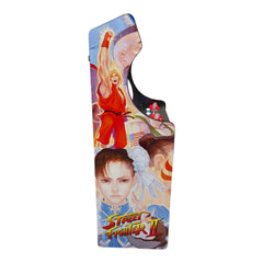 Deluxe 24 Home Edition Street Fighter arcade game by Roll Model Arcade, featuring vibrant controller and arcade cabinet design.