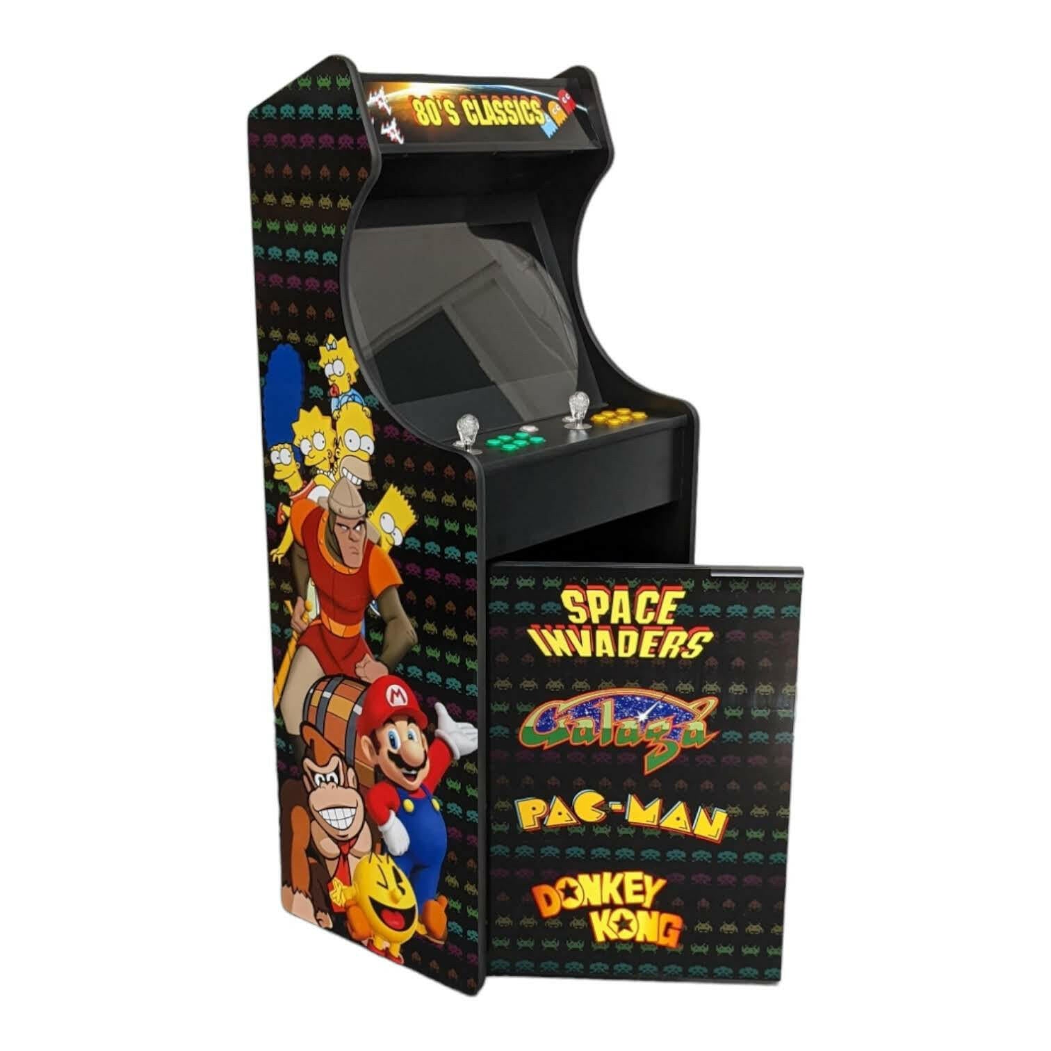 Deluxe 24 Home Edition arcade game by Roll Model Arcade featuring an 80s retro theme with colorful controls and vintage design.