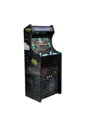 Pixel Perfect Theme for Deluxe 24 Home Edition by Roll Model Arcade, showing vibrant game interface on a computer screen.