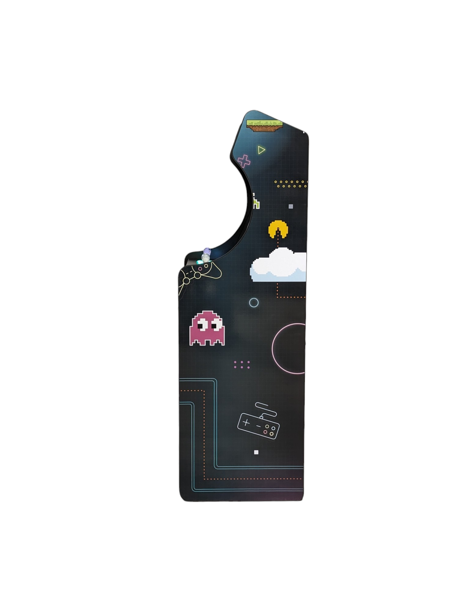 Pixel Perfect Theme for Deluxe 24 Home Edition by Roll Model Arcade, featuring vibrant graphics and customizable game interface.