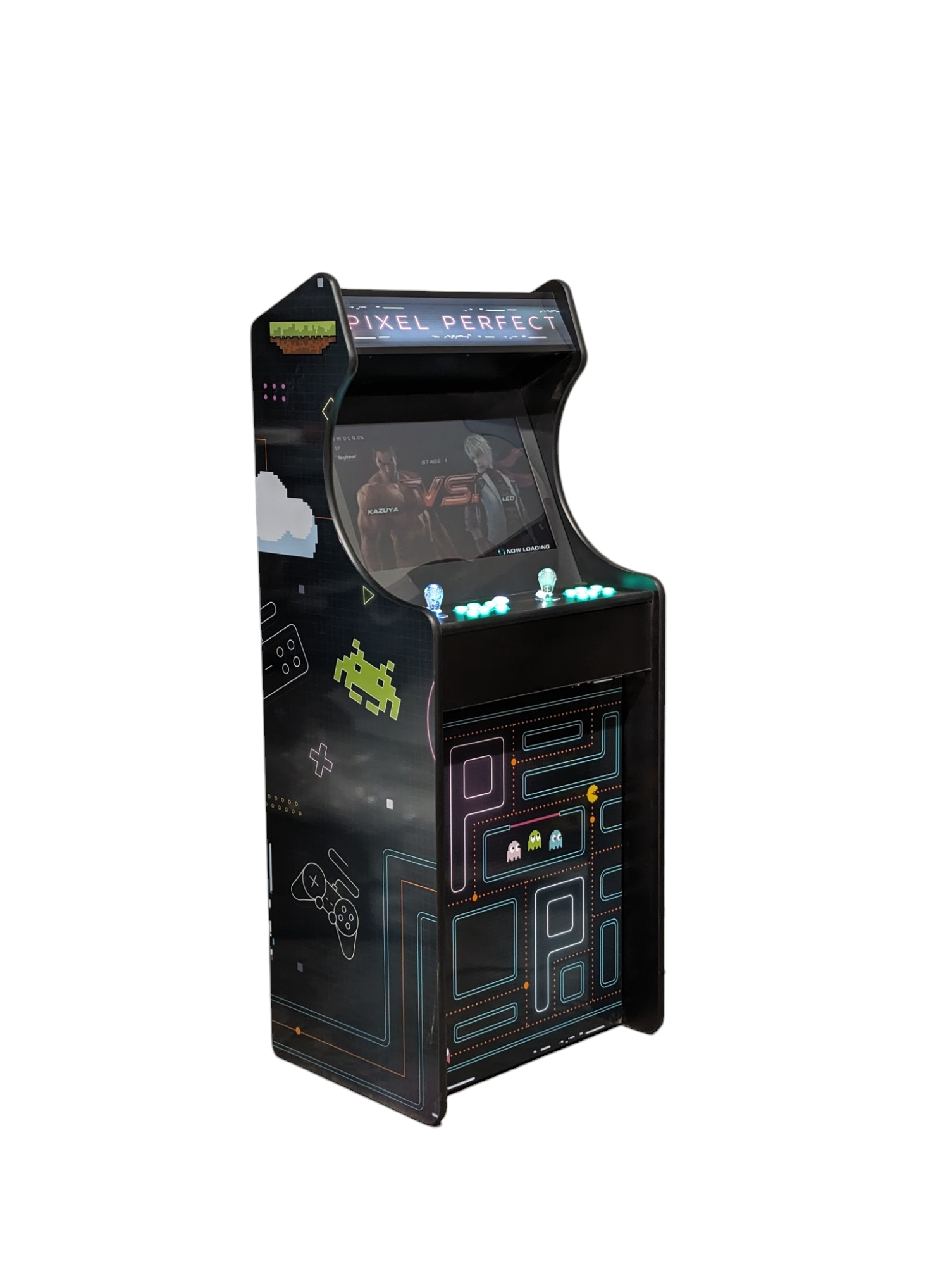Image of Deluxe 24 Home Edition Pixel Perfect Theme by Roll Model Arcade, showcasing a vibrant, detailed digital theme for home arcade setups.