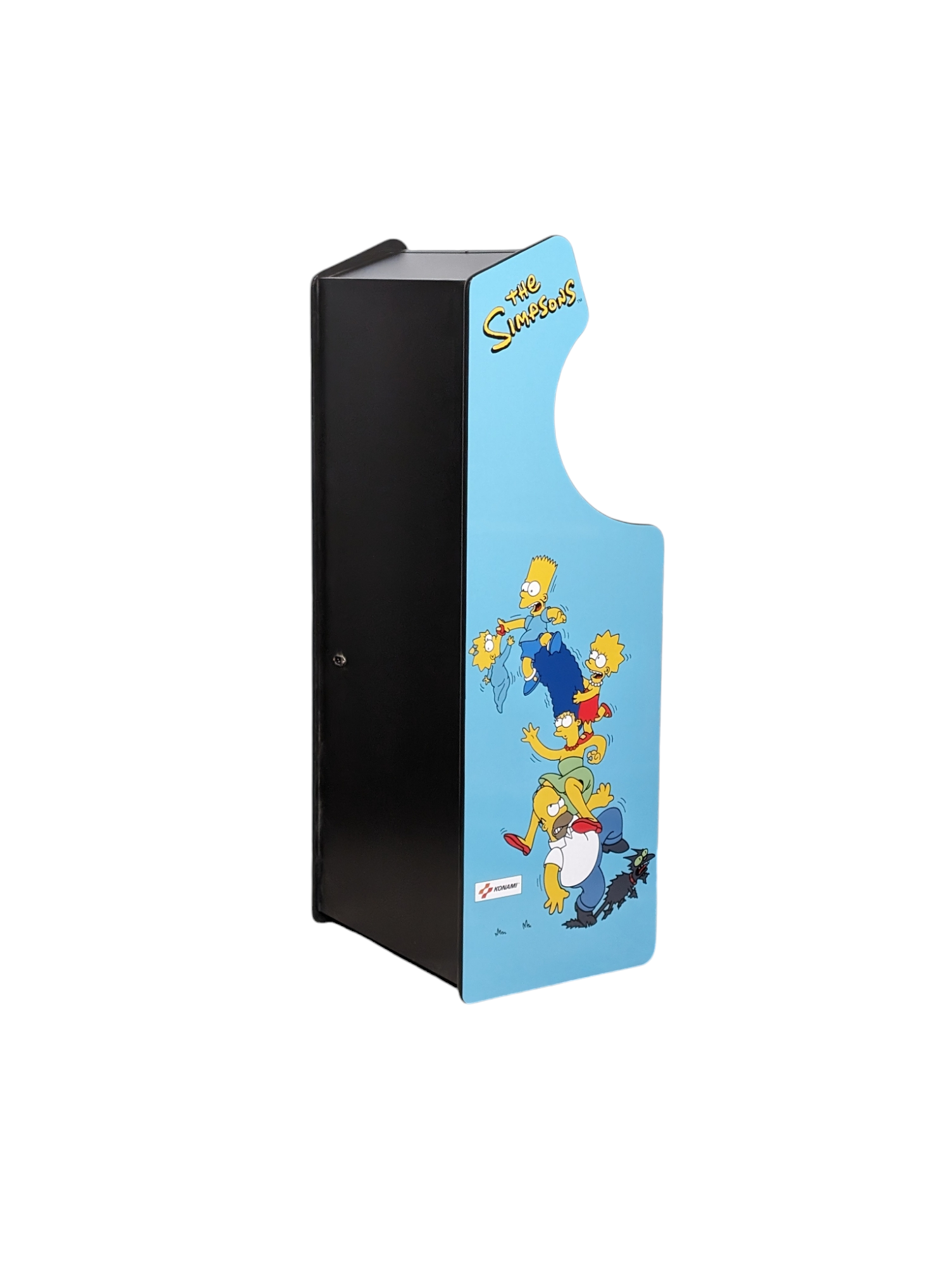 Simpsons-themed Deluxe 24 Home Edition arcade game by Roll Model Arcade, featuring colorful Simpsons characters and retro design.