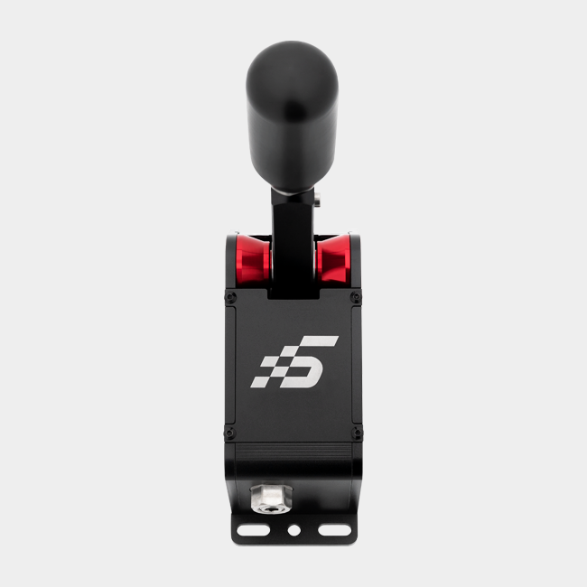 Simagic Q1S sequential planetary gear shifter with neutral, adjustable force, USB connection, designed for racing simulators.