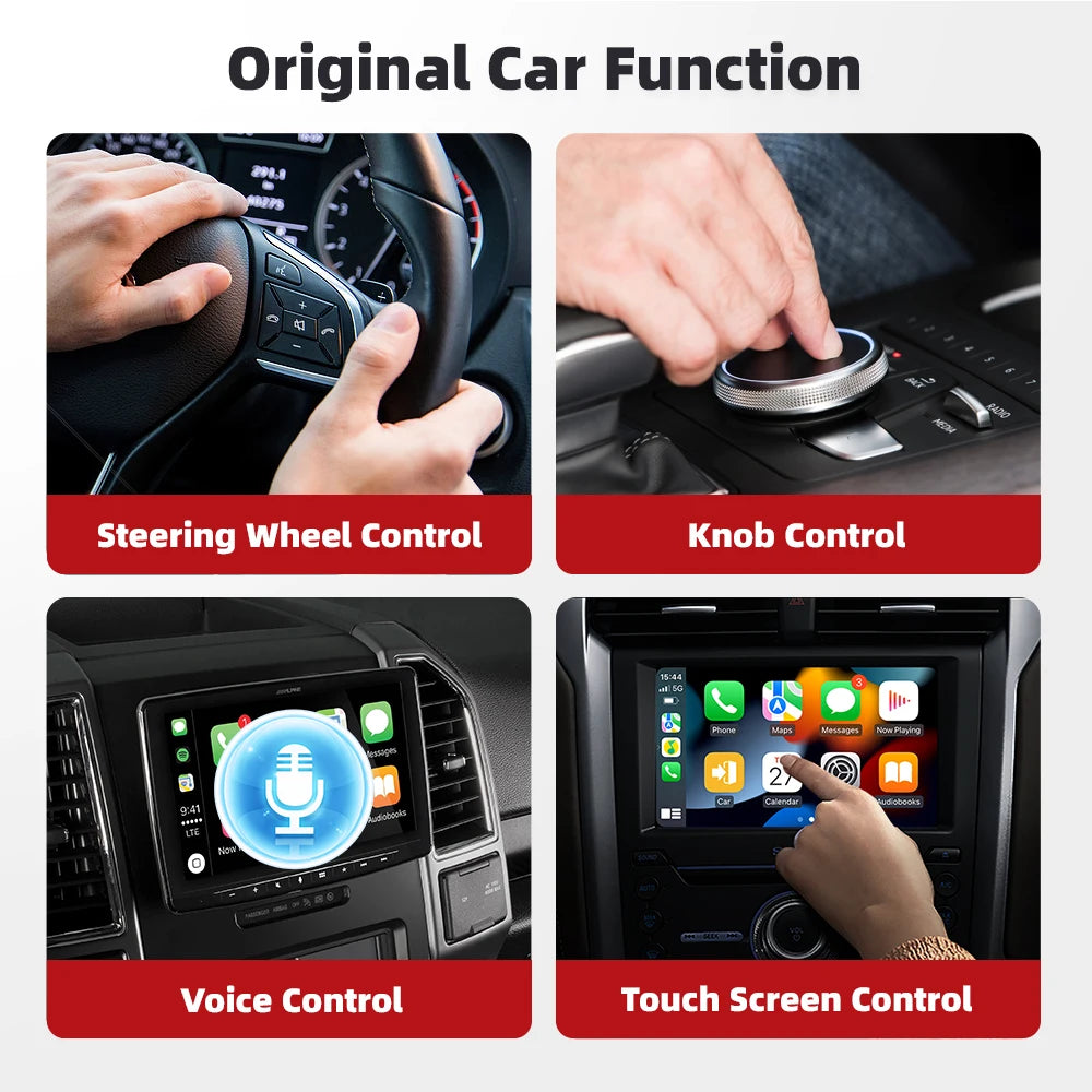 Qzonnect 2025 New Wireless CarPlay & Android Auto Adapter | Wireless Dongle – Ultra-Compact | For Factory-Wired CarPlay AA