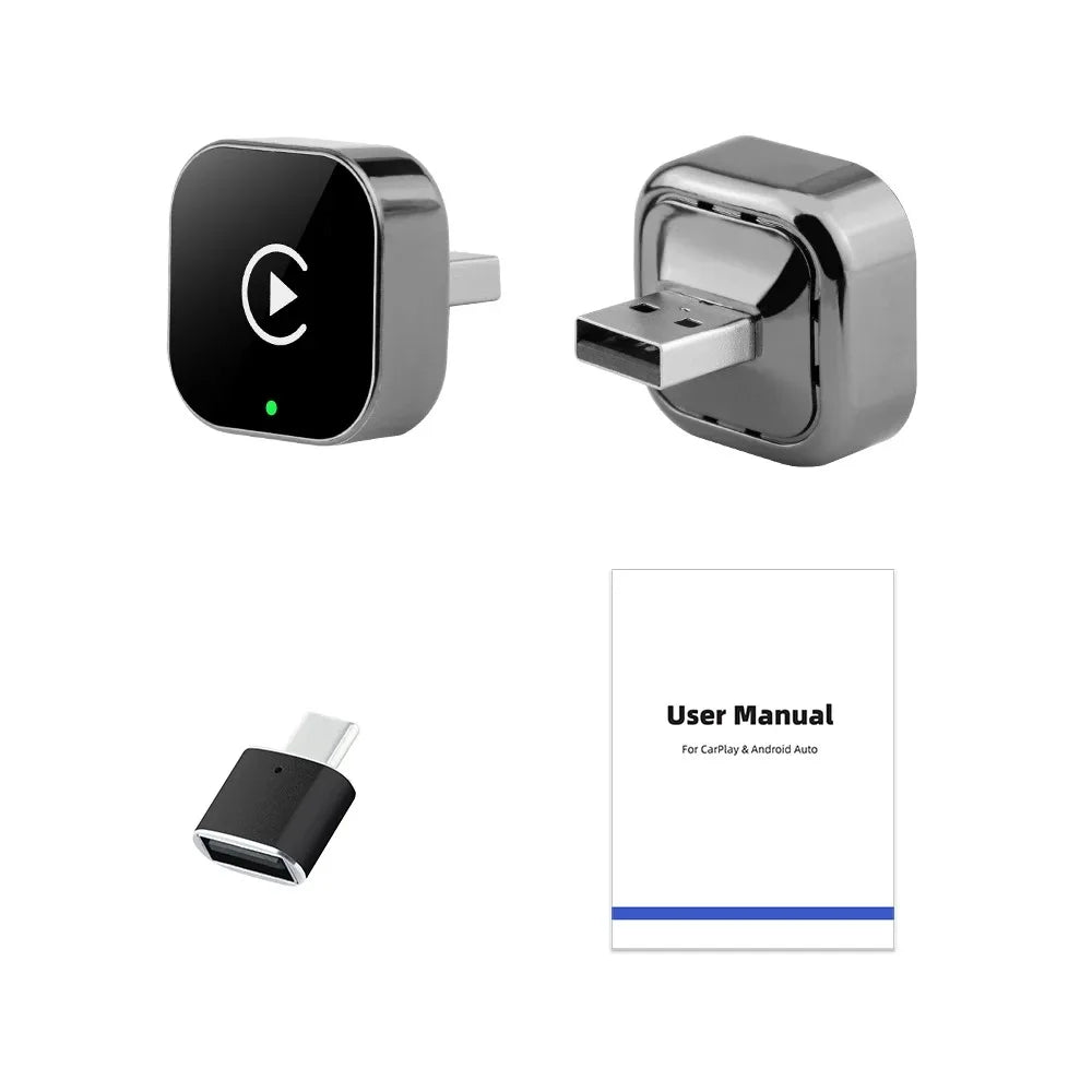 Qzonnect 2025 New Wireless CarPlay & Android Auto Adapter | Wireless Dongle – Ultra-Compact | For Factory-Wired CarPlay AA