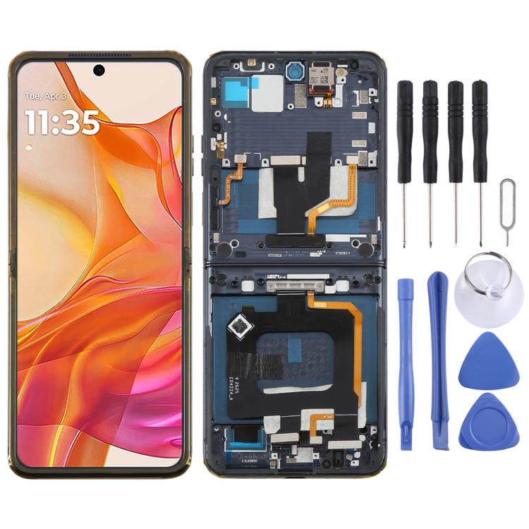 For Motorola Razr 50 Ultra Original LCD Screen Digitizer Full Assembly with Frame, For Motorola Razr 50 Ultra(Original)