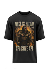 XAPE Rage Ritual  Oversized Tee - Black