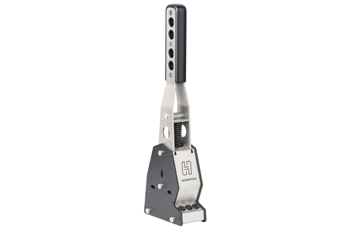 Trak Racer UK MagShift sequential shifter and handbrake set with black and silver design for racing simulation setups