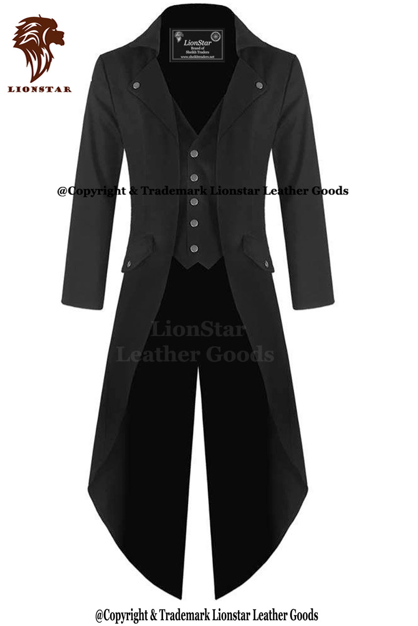 Men's Victorian Royal Leather Coat | Premium Cowhide | Full Length | Classic Elegance