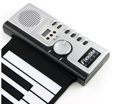 Datopal 61 Key Roll Up Soft Keyboard Piano MIDI, 61 Standard Keys  White