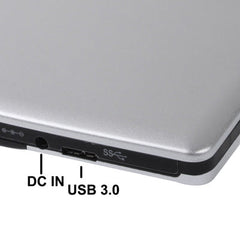 USB 3.0 Aluminum Alloy Portable DVD / CD Rewritable Blu-ray Drive for 12.7mm SATA ODD / HDD, Plug and Play, Blu-ray Drive (Silver), Blu-ray Drive (Red)