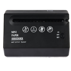 Mini USB Paper Shredder with Letter Opener, USB Paper Shredder