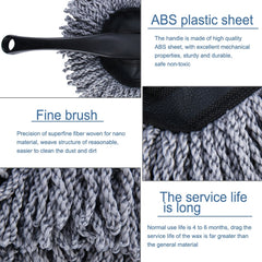 KANEED SL-915 Car Dash Duster Washable Microfiber Interior and Exterior Surface Cleaner Wax Treated Professional Detailing Tool, Size: 34 x 19cm, Surface Cleaner, Surface Cleaner Blue
