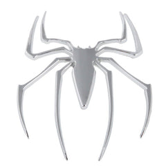 Metal Spider Style Chrome Badges, Spider