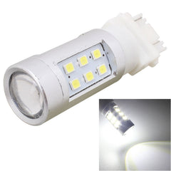 2 PCS T25 4.2W 630LM White Light Dual Wires 21 LED 2835 SMD Car Brake Light Daytime Running Light Bulb,  DC 12V, T25 Dual Wires