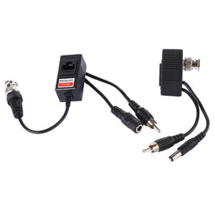 2 PCS HD 213B-C Coaxial CVI/TVI/AHD Video Audio Power Balun Transceiver, 213B-C