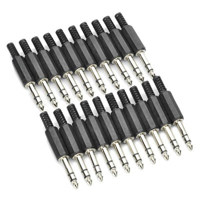 6.5mm Audio Jack Plug Adapter Connector (20 Pcs in One Package, the Price is for 20 Pcs), 6.5mm Audio