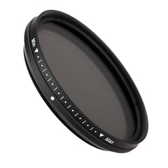 52mm ND Fader Neutral Density Adjustable Variable Filter ND 2 to ND 400 Filter, 52mm