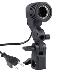 E27 AC Socket Studio Light Mount Stand Umbrella Holder