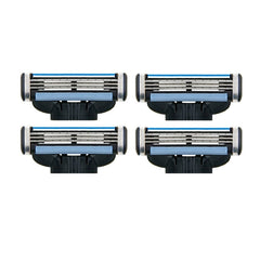 4 PCS Face Care Barber Shaving Razor Blade Refills Replacement Kit for Man