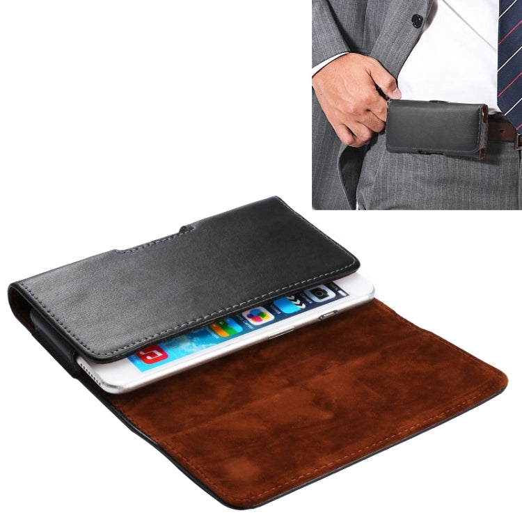 Universal Horizontal Style Leather Case / Waist Bag with Back Splint for iPhone 6 Plus & 6s Plus, Samsung Note 8 & 5 & 4 / S6 edge+ / A8, S-IP6P-0378, S-IP6P-0378Z
