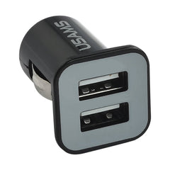 High Performance 2.1A + 1A Dual USB Port Car Charger for iPad Air 2 & Air & 4, iPhone 6 & 6 Plus & 5C & 5S & 4 & 4S, iPod touch, Galaxy Tablet / Note Series and Other Mobile Phone, Navigators