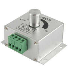 Aluminum Single Color Dimmer Switch LED Dimmer Controller for Strip Light DC12-24V, Output Current: 8A