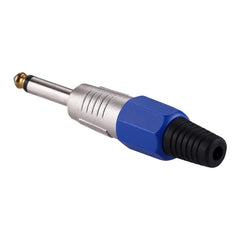 6.35mm Male Plug Microphone Patch Snake Cable TRS Connector Adapter, 6.35mm