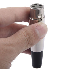 3 Pin XLR Female Plug Microphone Connector Adapter, XLR Female