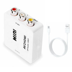 Mini CVBS/L+R Audio to HDMI Converter Adapter, CVBS/L+R Audio to HDMI