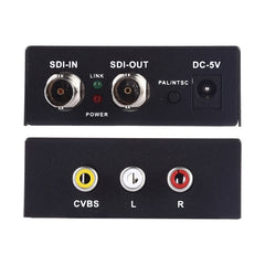 NF-F001 3G SDI to AV +  SDI Scaler Converter, Allow SD-SDI / HD-SDI / 3G-SDI Shown on HDTV, SDI to AV