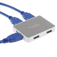 CR-H302 Mirror Surface 4 Ports USB 3.0 Super Speed 5Gbps HUB + 60cm USB 3.0 Transmission Cable, H302 White, H302 Black