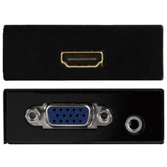 HD 1080P HDMI Mini VGA to HDMI Scaler Box Audio Video Digital Converter Adapter for PC / HDTV, HD 1080P