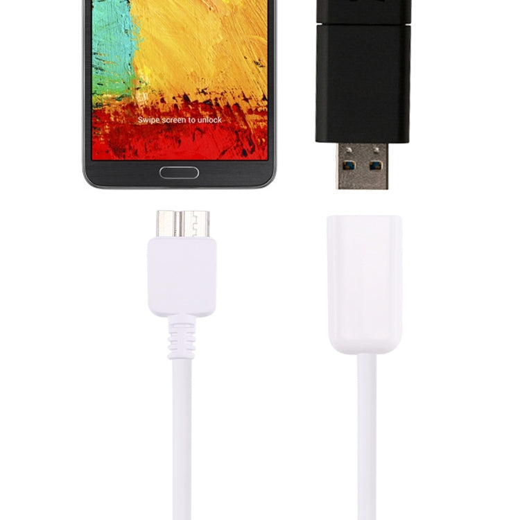21cm Micro USB 3.0 Male to USB 2.0 Female OTG Converter Adapter Cable