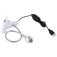 3W 360 Degree Rotation USB Metal Flexible Neck LED Light with Switch & Clip (Warm White Light Silver), S-UL-3119, S-UL-3119A, S-UL-3119B, S-UL-3119S