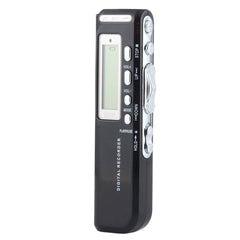 8GB Digital Voice Recorder Dictaphone MP3 Player, Support Telephone recording, VOX function, Power supply: 2 x AAA battery(Black)