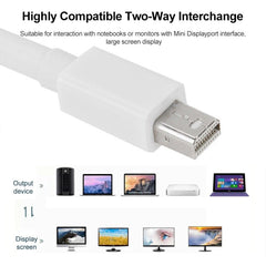 Mini DP DisplayPort  Cable for Apple iMac MacBook Pro, Length: 2m, Mini DP to Mini DP Male